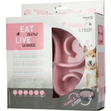 Eat Slow Live Longer Lassú etetőtál pink kutya lassú adagolók etetők itatók kutyatál