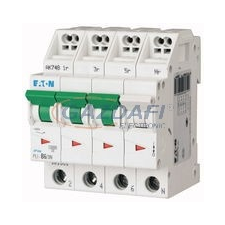 EATON 101345 PLI-D6/3N Kismegszakító, 10kA (dugaszolókapcsokkal) villanyszerelés