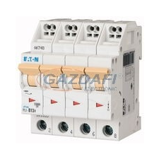EATON 101369 PLI-D13/4 Kismegszakító, 10kA (dugaszolókapcsokkal) villanyszerelés