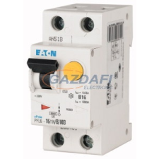 EATON 113100 Áramvédő-kismegszakító 6kA 1p+N, C, 30mA, A típus villanyszerelés