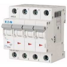 EATON 165154 PL7-B20/4 Kismegszakító. 4P, 20A, B karakterisztika, 10kA villanyszerelés