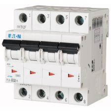 EATON 166526 PL6-C32/4 Kismegszakító, 6kA 4 pólus villanyszerelés