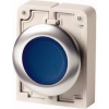 EATON 182940 M30C-FDL-B Nyomógomb lapos, kerek, krómozott Kék 1 db (182940)