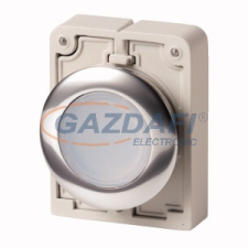 EATON 182950 Világító reteszelt nyomógomb,30mm,lapos,fehér villanyszerelés
