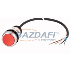 EATON 185617 Nyomógomb lapos,1Ny,piros,3.5m,kábel villanyszerelés