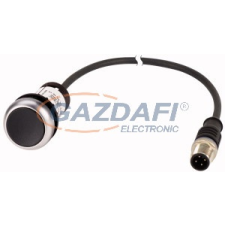 EATON 185676 Nyomógomb lapos,1Ny,fekete,0.2m,M12A villanyszerelés