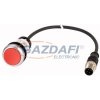 EATON 185684 Nyomógomb lapos,ret.,1Ny,piros,0.2m,M12A