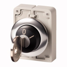 EATON 187075 M30C-FWS-MS5 Kulcsos gomb,30mm,lapos,2áll. villanyszerelés