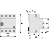  EATON 187814 FRC hibaáram, AC típus, 4-pólus, Idn=0,03A, In=125A, Ir=250A
