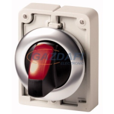 EATON 188079 Világító választókapcsoló,fém,30mm,lapos,2állású,piros, M30I-FWRLK-R villanyszerelés