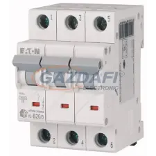 EATON 194782 Home kismegszakító 4,5kA, 3P, 20A, B jelleggörbe villanyszerelés
