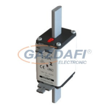 EATON 250NHG02BI NH-betét 250A, DIN 02 méret, 500V AC, gG, szig.fül villanyszerelés