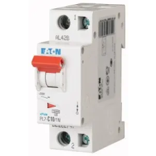 EATON 262747 PL7-C10/1N Kismegszakító. 1P+N, 10A, C karakterisztika, 10kA villanyszerelés