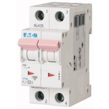 EATON 263354 PL7-C2/2 Kismegszakító. 2P, 2A, C karakterisztika, 10kA villanyszerelés