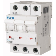 EATON 263414 PL7-C50/3 Kismegszakító. 3P, 50A, C karakterisztika, 10kA villanyszerelés