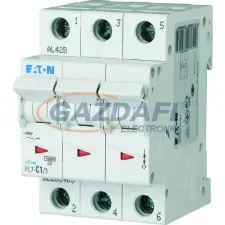  EATON 263991 PL7-B63/3N Kismegszakító, 10kA 3pól.+null villanyszerelés