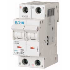 EATON 264895 PL7-C1/2-DC Kismegszakító. 2P, 1A, C karakterisztika, 10kA villanyszerelés