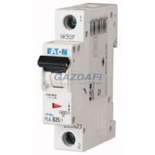 EATON 286535 Kismegszakító, 6kA 1 pólus 25A, C karakterisztika, PL6-C25/1 villanyszerelés