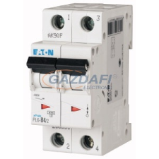 EATON 286575 Kismegszakító, 6kA 2 pólus 4A, D karakterisztika, PL6-D4/2 villanyszerelés
