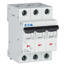 EATON 286585 Kismegszakító, 6kA 3 pólus 4A, B karakterisztika, PL6-B4/3 villanyszerelés