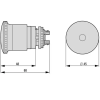 EATON EATON 152860 M22-PVL45P Világító VÉSZ-KI gomba 45mm, visszaáll. húzással