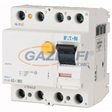 EATON EATON 170335 FRCMM-80/4/003-A Áram-védőkapcsoló 10kA 4pól. villanyszerelés