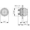 EATON EATON 216789 M22-DRLH-R Világító nyomógomb, magas, piros, reteszelt