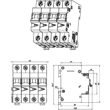 EATON EATON 278981 FAZ-C63/3N Kismegszakító, 15kA 3-pól.+null villanyszerelés