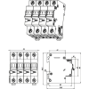 EATON EATON 279011 FAZ-K10/3N Kismegszakító, 15kA 3-pól.+null