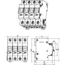 EATON EATON 279012 FAZ-K13/3N Kismegszakító, 15kA 3-pól.+null villanyszerelés