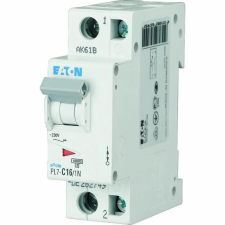 Eaton Electric Gmbh Eaton kismegszakító, 10ka egypólusú+null, pl7-b1/1n-165214 villanyszerelés