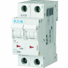 Eaton Electric Gmbh Eaton kismegszakító, 10ka kétpólusú, pl7-c50/2-263364 villanyszerelés