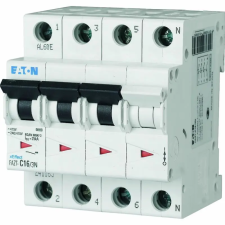 Eaton Electric Gmbh Eaton kismegszakító, 20ka három pólus+nulla, fazt-c32/3n-142519 villanyszerelés