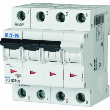 Eaton Electric Gmbh Kismegszakító 3P+N B 20A 6kA PL6-C20/3N villanyszerelés