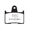 EBC BRAKES EBC FA254V V-PAD fékbetét (1 tárcsához) EBC Brakes Futómű és fék alkatrészek Fékbetétek (tárcsafék)