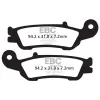 EBC BRAKES EBC MXS450 verseny off-road fékbetét (garnitúra 1 tárcsához) EBC Brakes Futómű és fék alkatrészek Fékbetétek (tárcsafék)