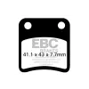 EBC BRAKES EBC SFAC257 robogó fékbetét karbon (1 tárcsához) EBC Brakes Futómű és fék alkatrészek Fékbetétek (tárcsafék)