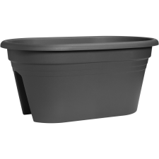 Ebertsankey virágcserép mediterrán 50 cm x 30 cm antracit kerti dekoráció