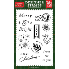 Echo Park Christmas Joy Merriest Christmas Szilikonbélyegző Clear Stamps (1 db) bélyegző