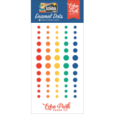 Echo Park Off To School Díszítőelem Enamel Dots (1 csomag) dekorációs kellék
