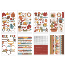 Echo Park Sweater Weather Matrica készlet Sticker Book (16 ív) matrica