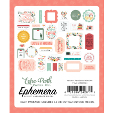 Echo Park Year In Review Kivágatok Ephemera (1 csomag) matrica