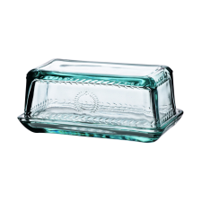  ECILA LIGHT Turquoise Üvegezett Vajtartó 17x9,7 cm papírárú, csomagoló és tárolóeszköz