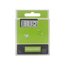 ECO Feliratozógép szalag kompatibilis Dymo S0720530/45013 12mmx7m ECO fekete/fehér információs címke