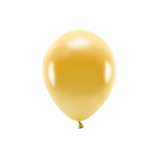 Eco Lufi 26cm Metál arany (10 db) party kellék