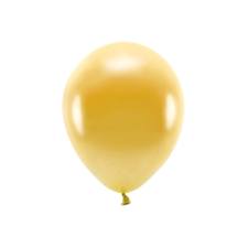 Eco Lufi 30cm Metál arany (100 db) party kellék