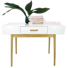 Ecobee Modern fehér fiókos asztal, mérete 100x40x79cm bútor