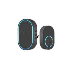 Ecobee Vezeték nélküli csengő - 39 dallam - CR2032 - AC 220V - fekete (DA00271) csengő