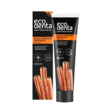 Ecodenta fehérítő fogkrém szénnel és fahéjjal, 100ml fogkrém