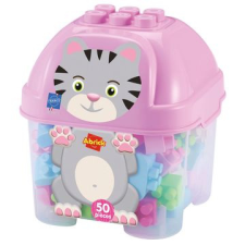 Ecoiffier Abrick: cicás 50 darabos építőkocka barkácsolás, építés